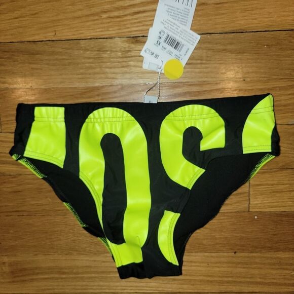 Moschino Men's Neon Yellow Swim Beach Bikini Briefs Bottom size XSMALL - Picture 11 of 16